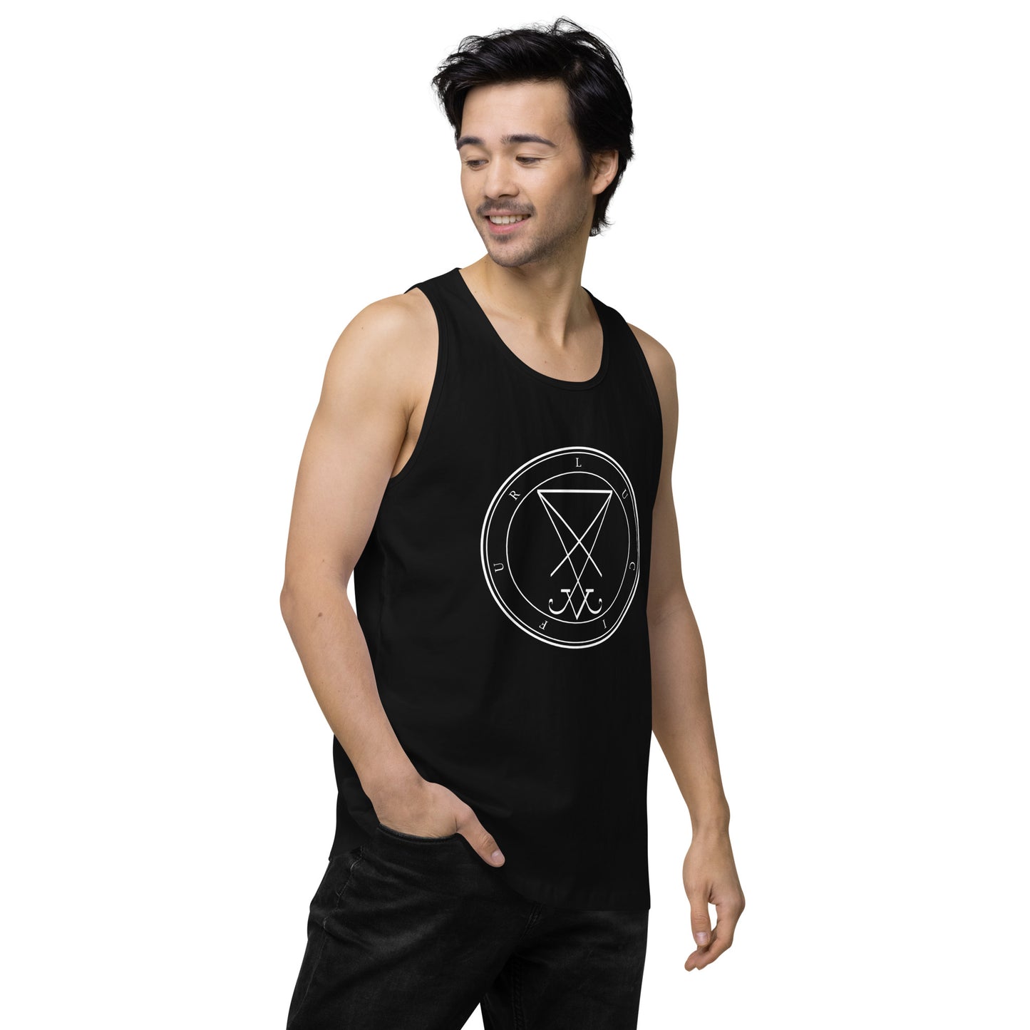 Men’s premium Lucifer tank top