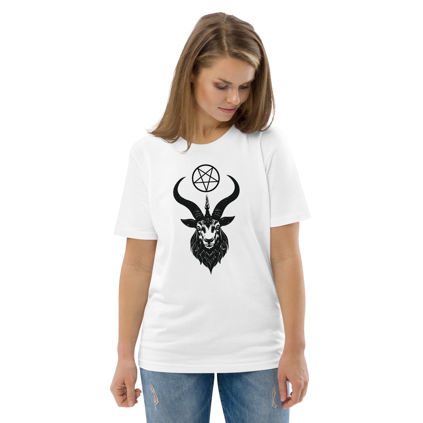 Unisex organic cotton Baphomet t-shirt