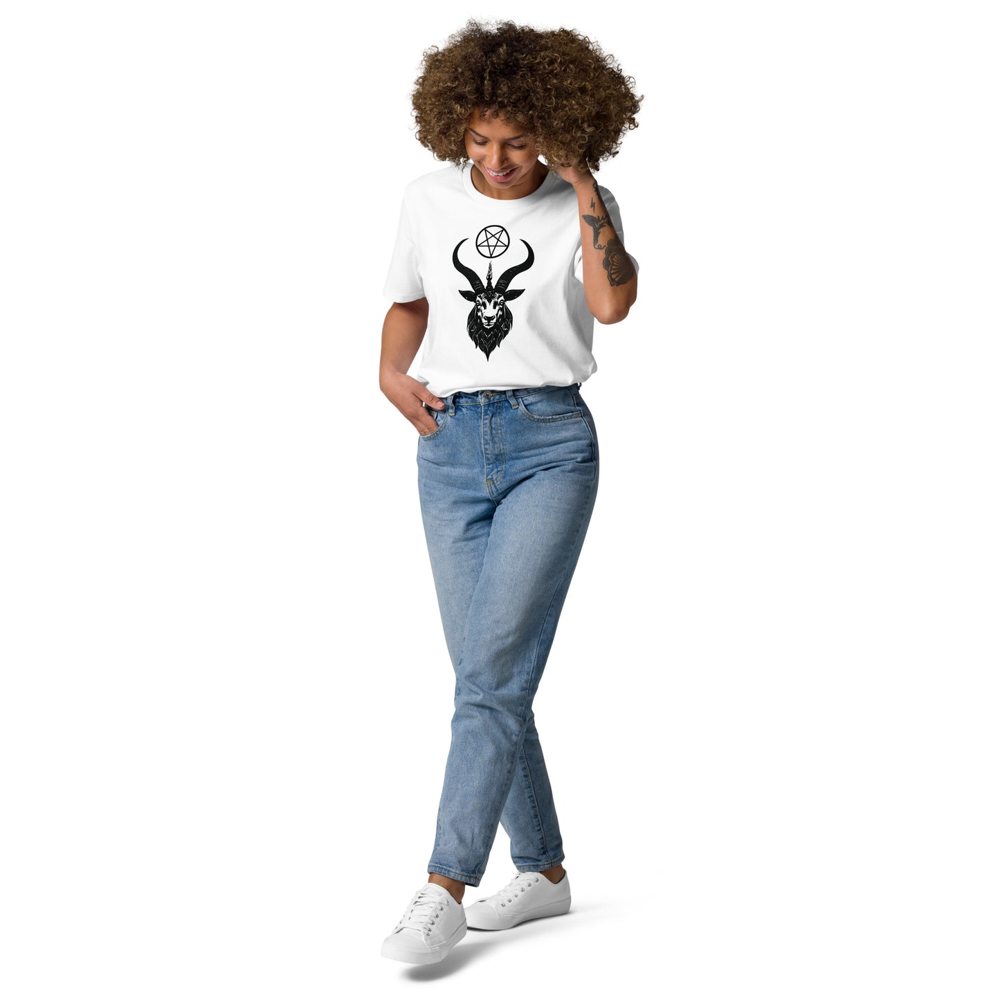 Unisex organic cotton Baphomet t-shirt