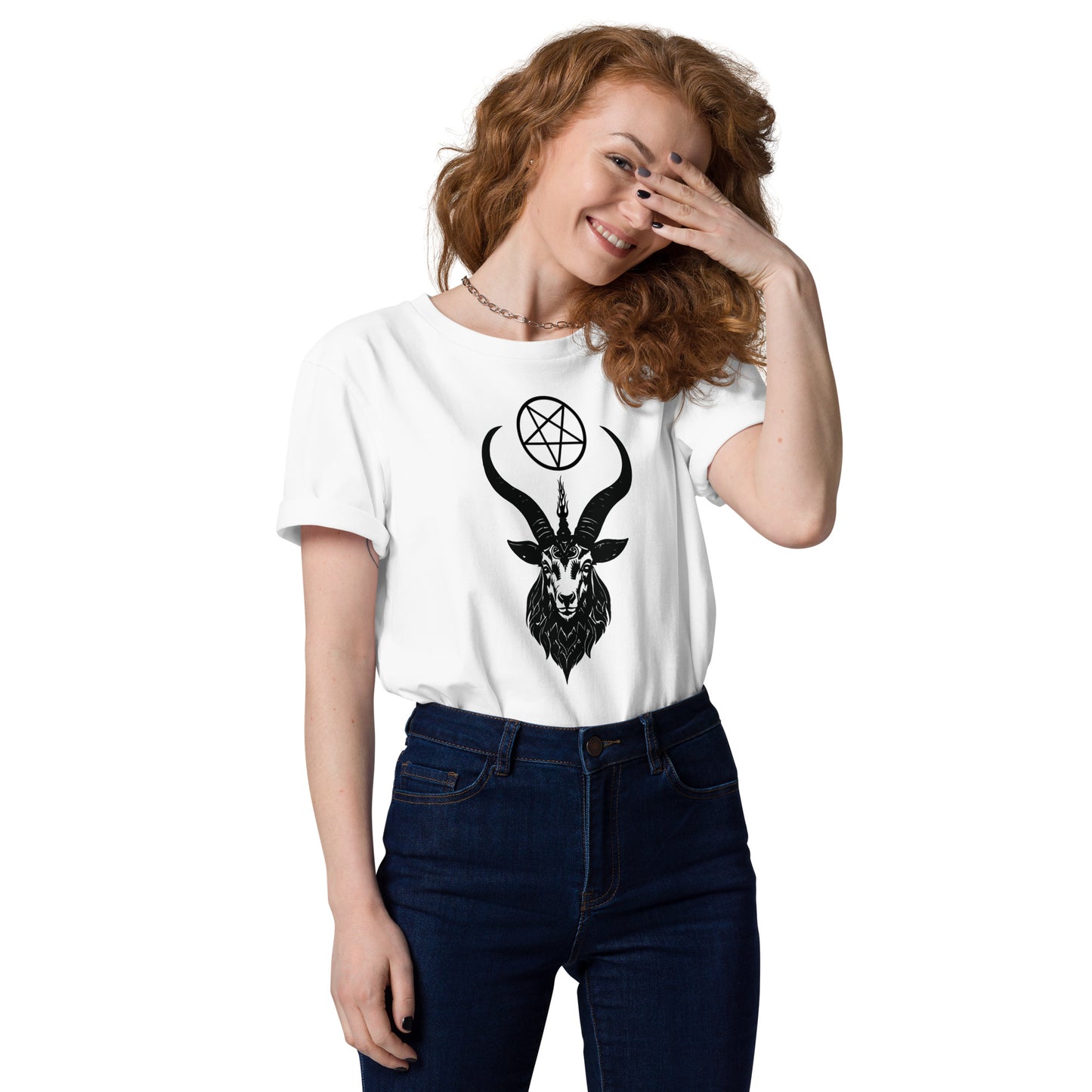 Unisex organic cotton Baphomet t-shirt