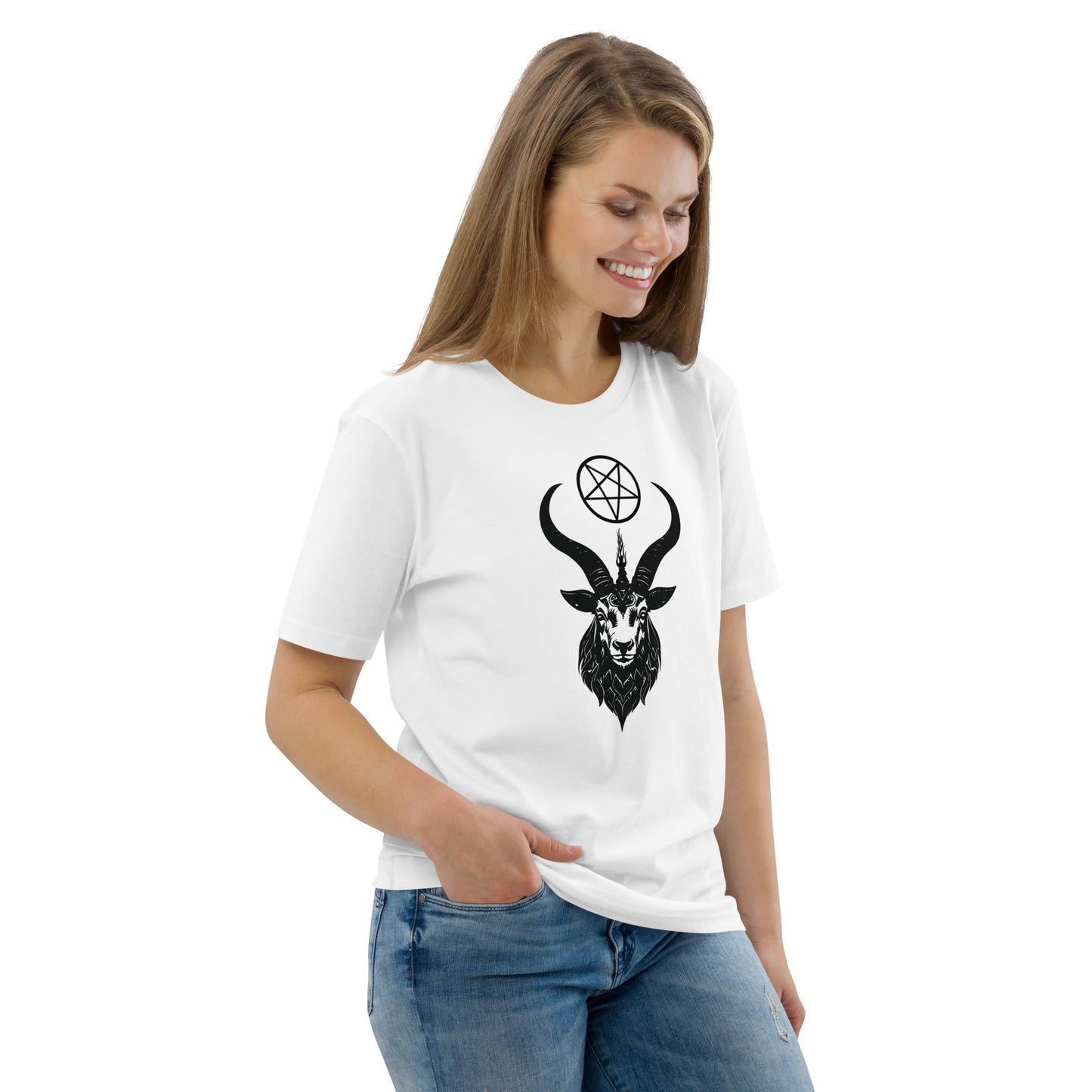 Unisex organic cotton Baphomet t-shirt