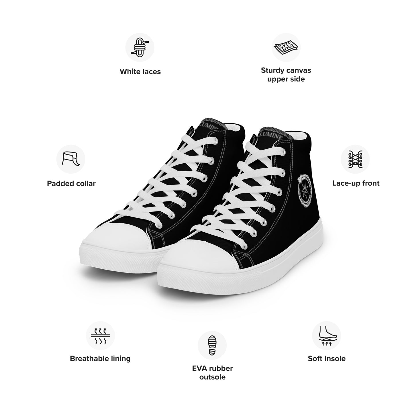 Men’s Illumine high top canvas shoes