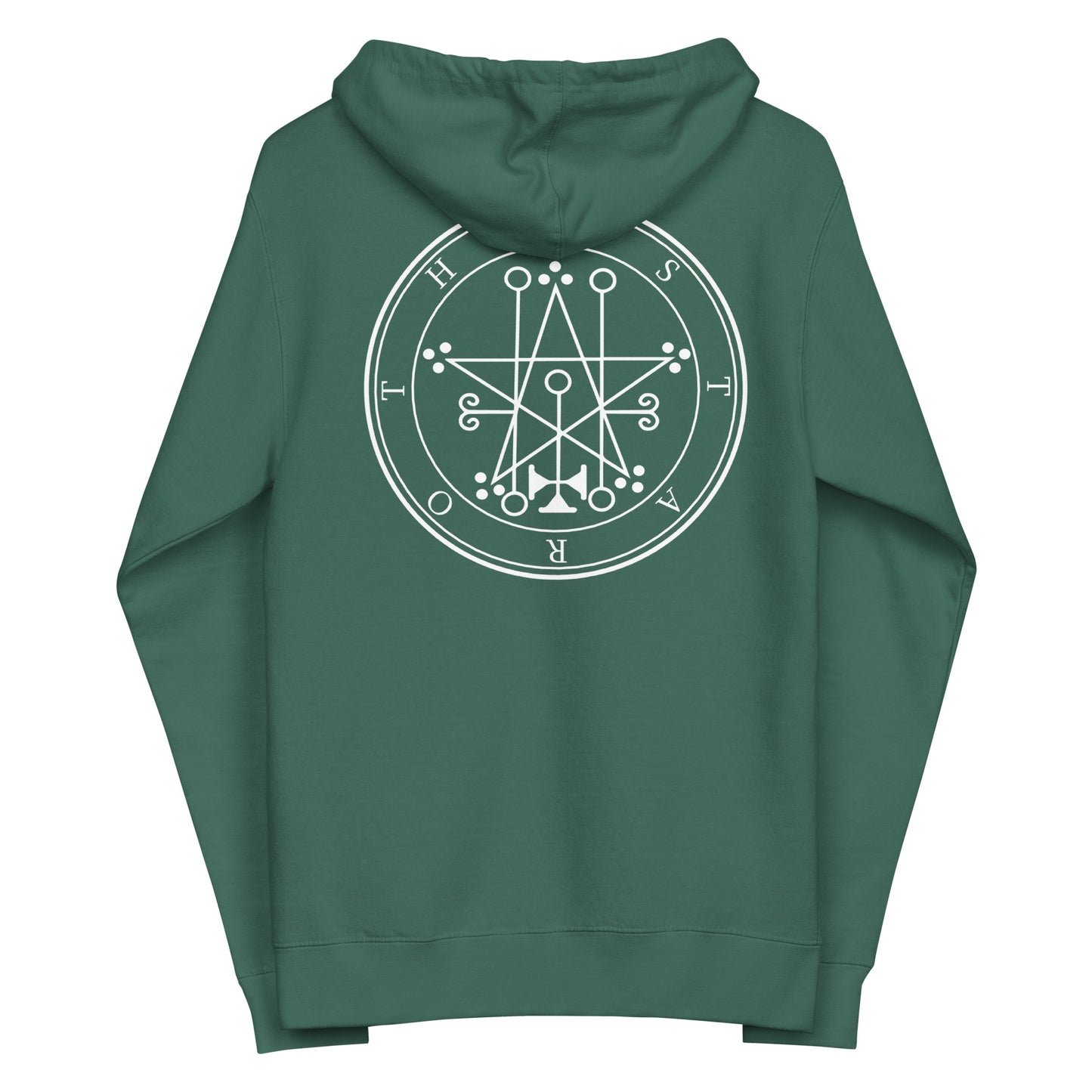 Unisex fleece Astaroth zip up hoodie