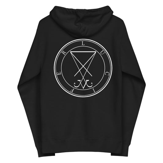 Unisex fleece Lucifer zip up hoodie