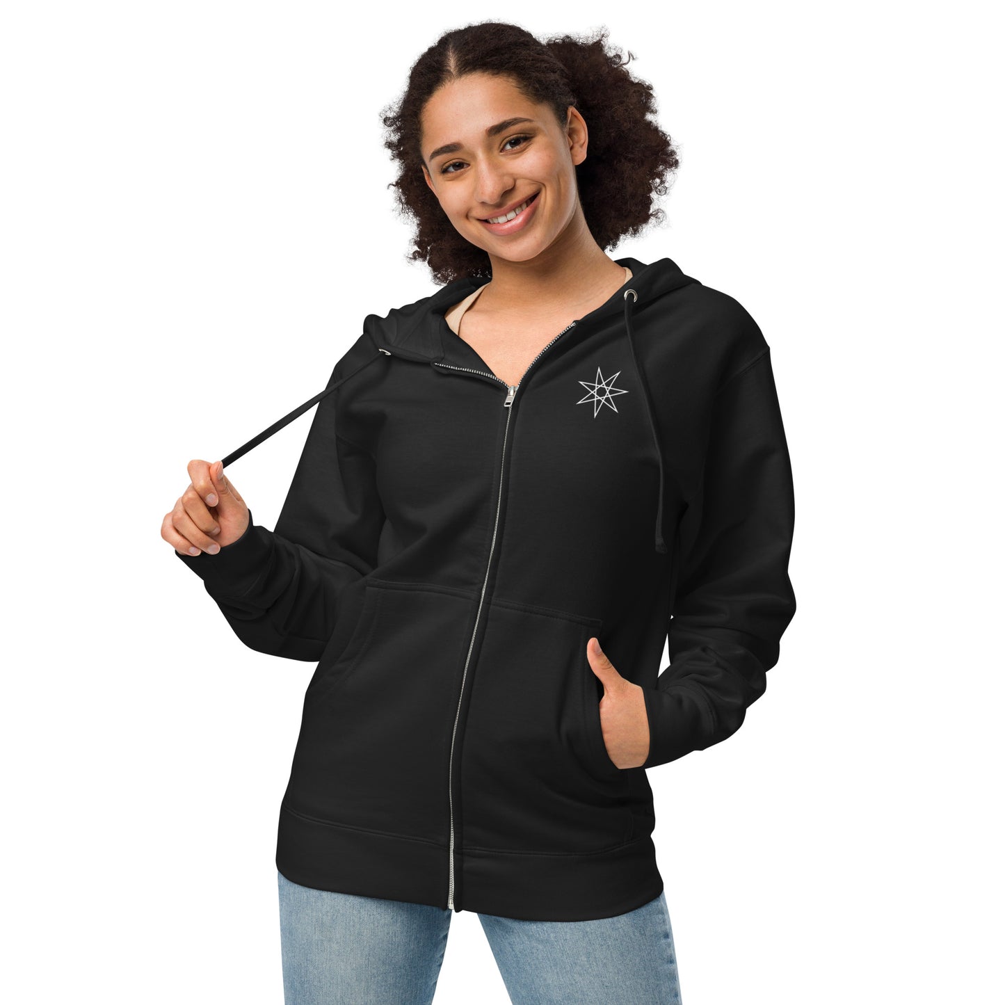 Unisex fleece zip up Azazel hoodie