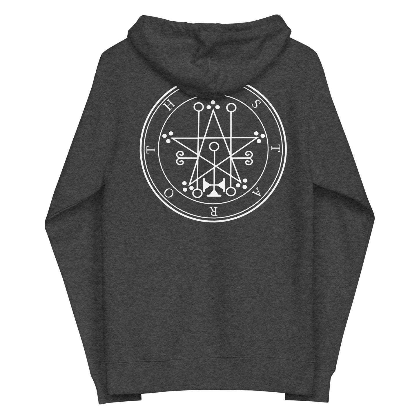 Unisex fleece Astaroth zip up hoodie
