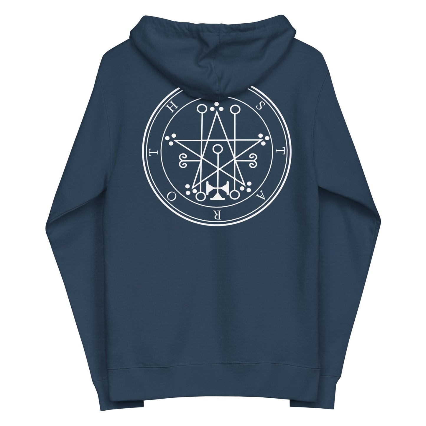 Unisex fleece Astaroth zip up hoodie