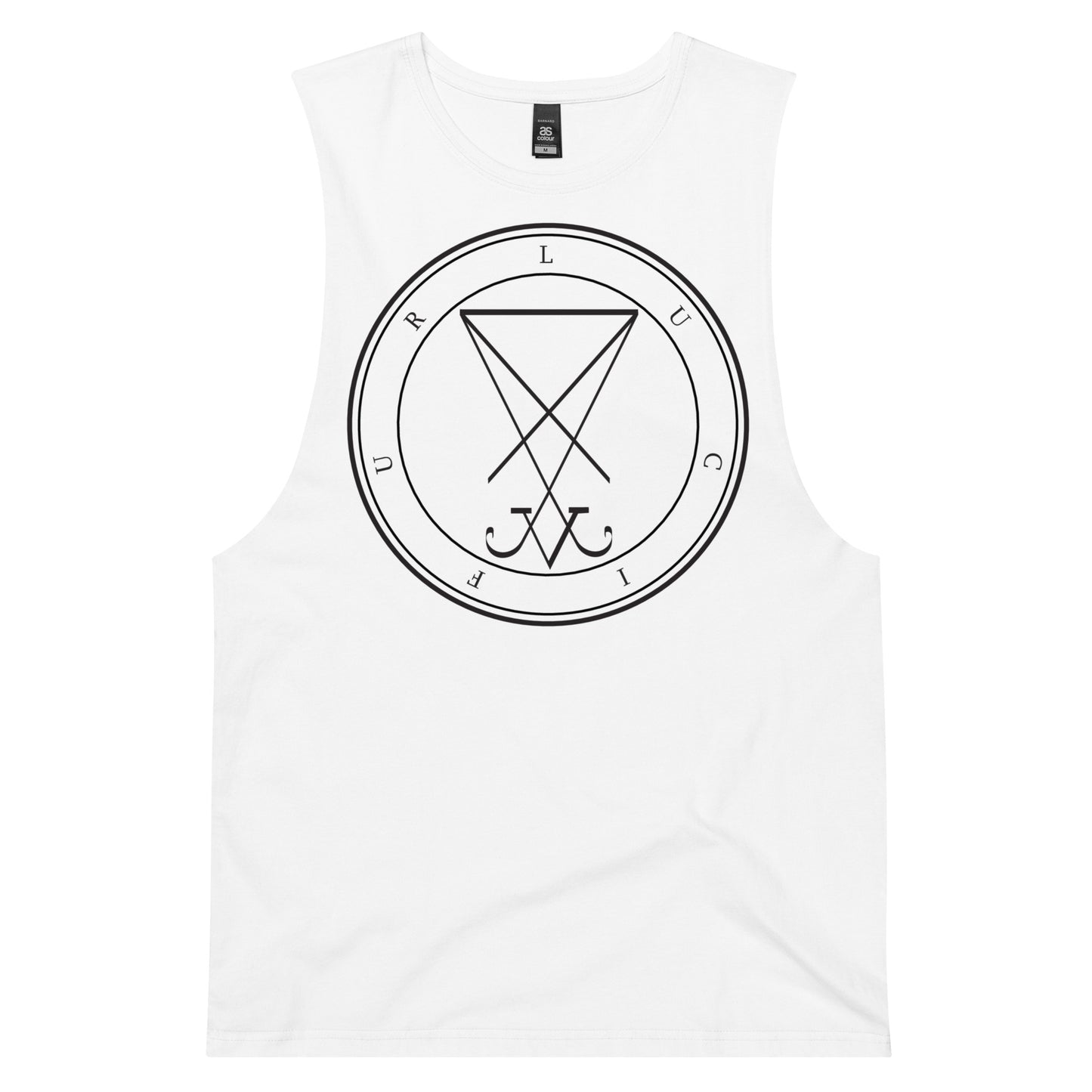 Men’s lucifer drop arm tank top